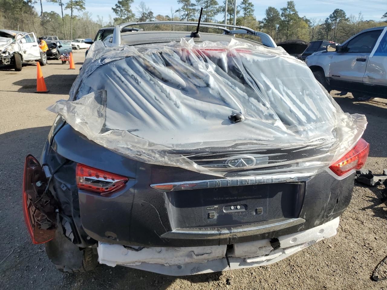 2011 Infiniti FX VIN JN8AS1MU0BM711277 Copart auction photo, rear end / front end damage thumbnail 6