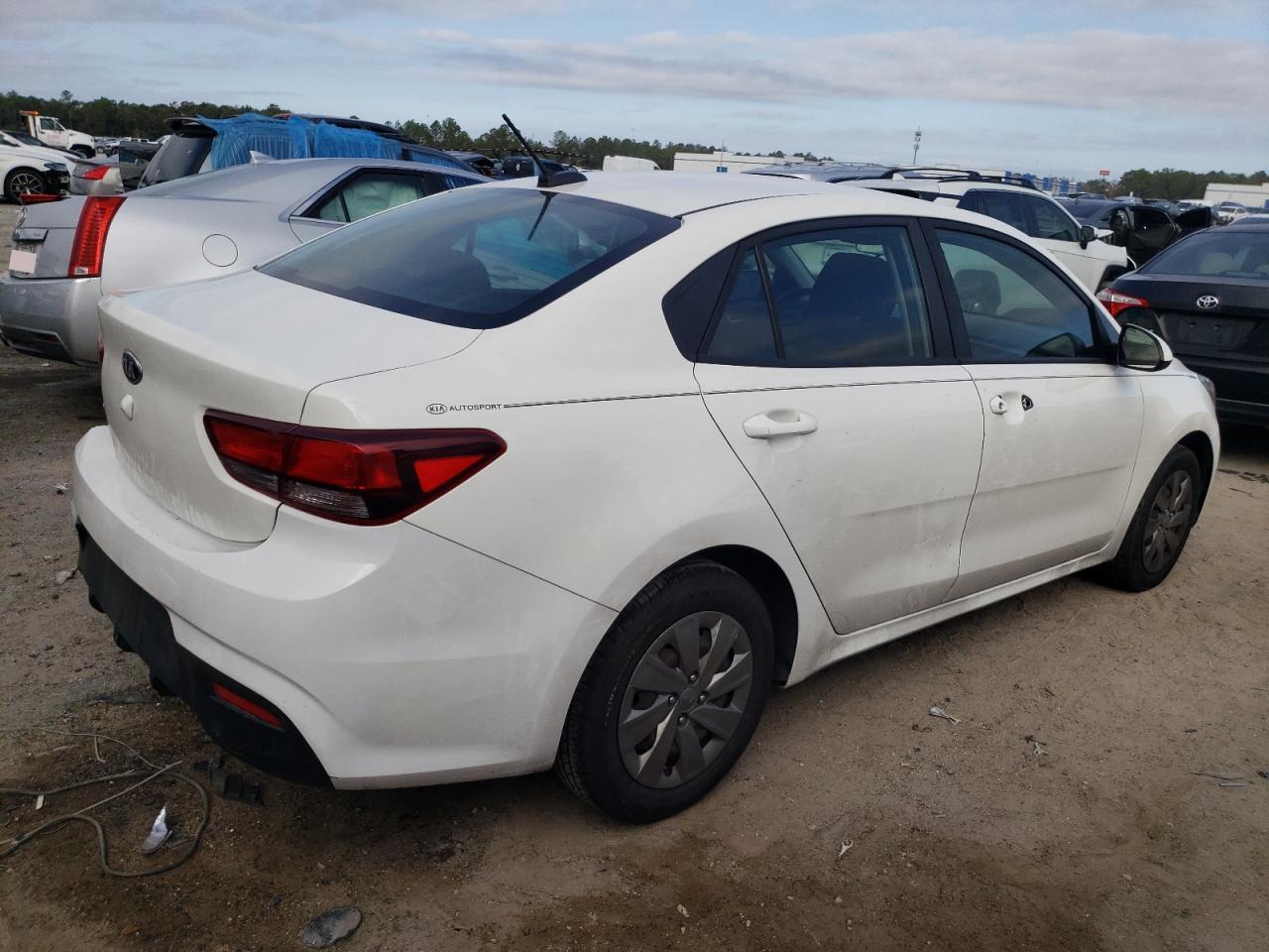 2019 KIA Rio VIN 3KPA24AB1KE243378 Copart auction photo, rear end damage thumbnail 3