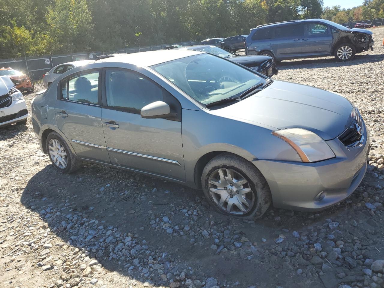 2011 Nissan Sentra VIN 3N1AB6AP4BL680216 Copart auction photo, side / front end damage thumbnail 4