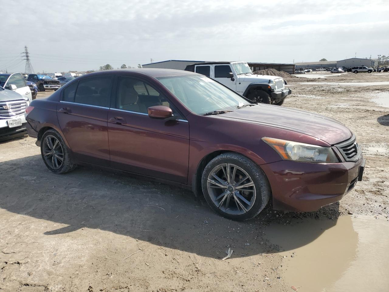2009 Honda Accord VIN JHMCP26359C015853 Copart auction photo, rear end / minor dent/scratches damage thumbnail 4