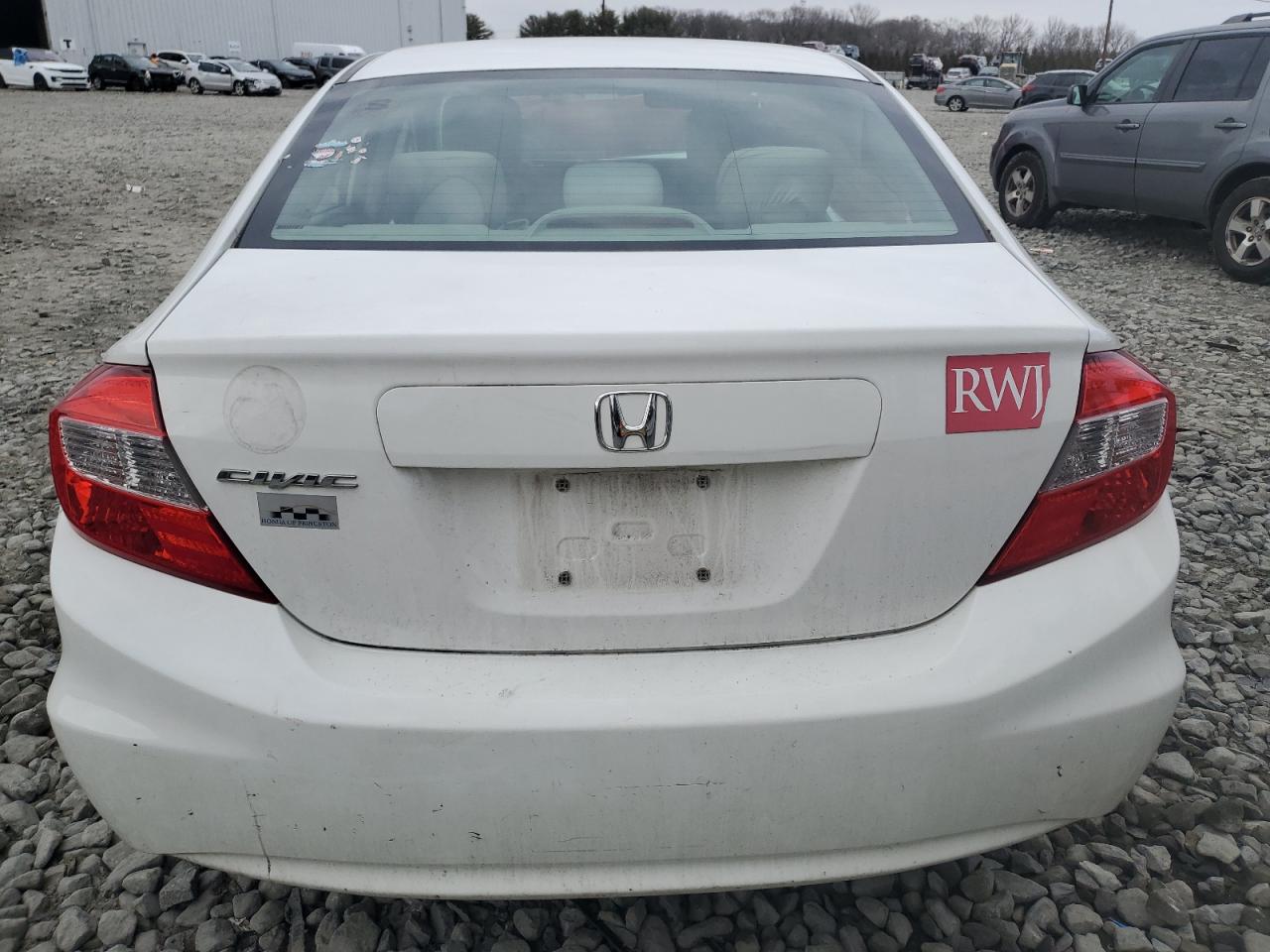 2012 Honda Civic VIN 2HGFB2F59CH562144 Copart auction photo, front end damage thumbnail 6