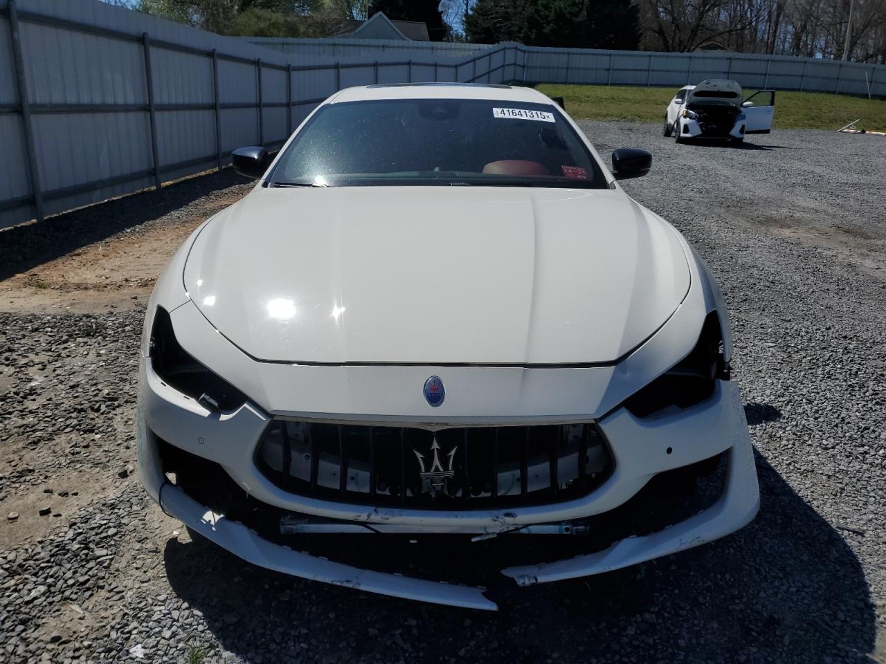 2019 Maserati Ghibli VIN ZAM57XSA5K1335540 Copart auction photo, front end / rear end damage thumbnail 5