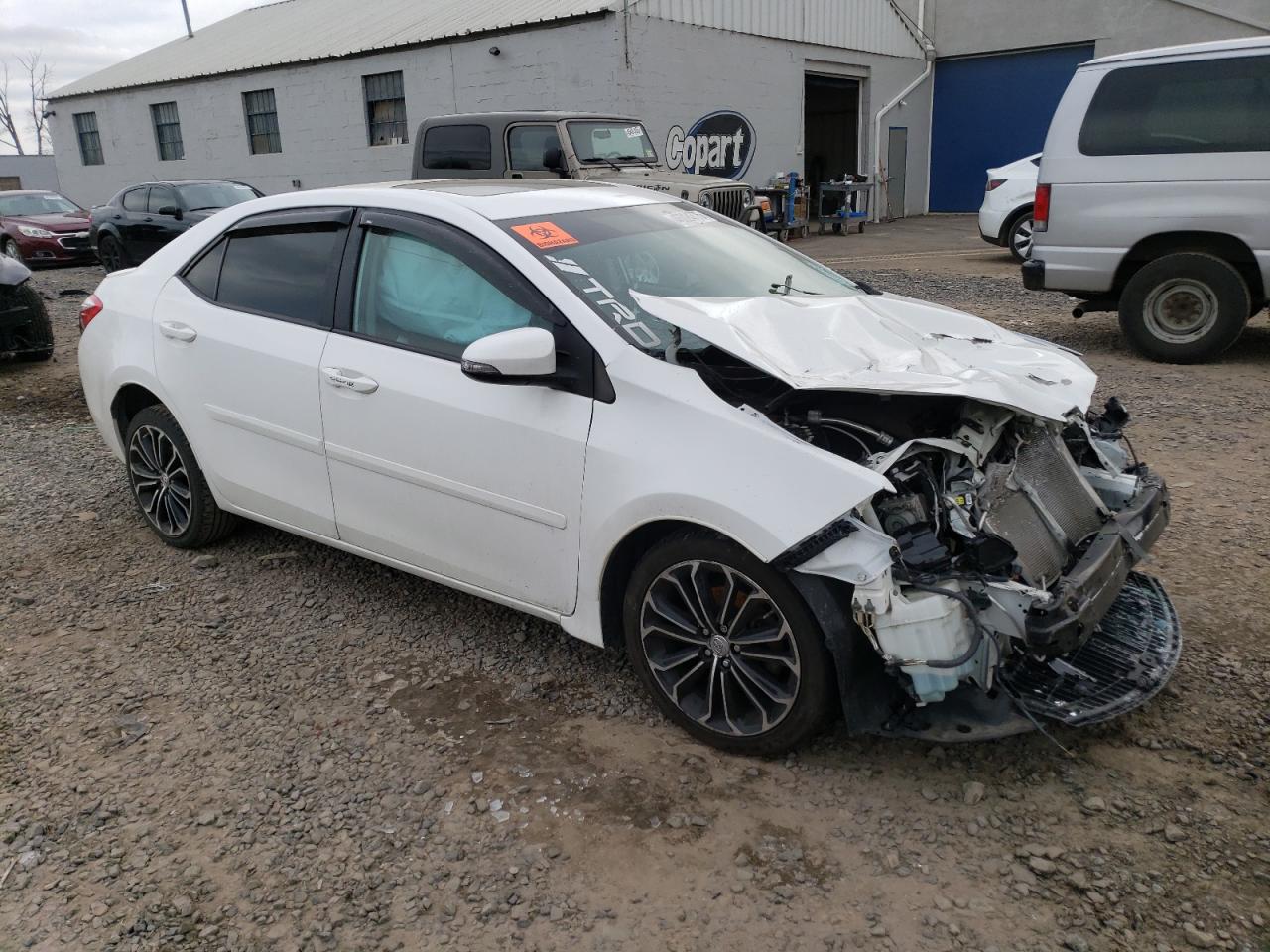 2016 Toyota Corolla VIN 2T1BURHE9GC657753 Copart auction photo, front end damage thumbnail 4