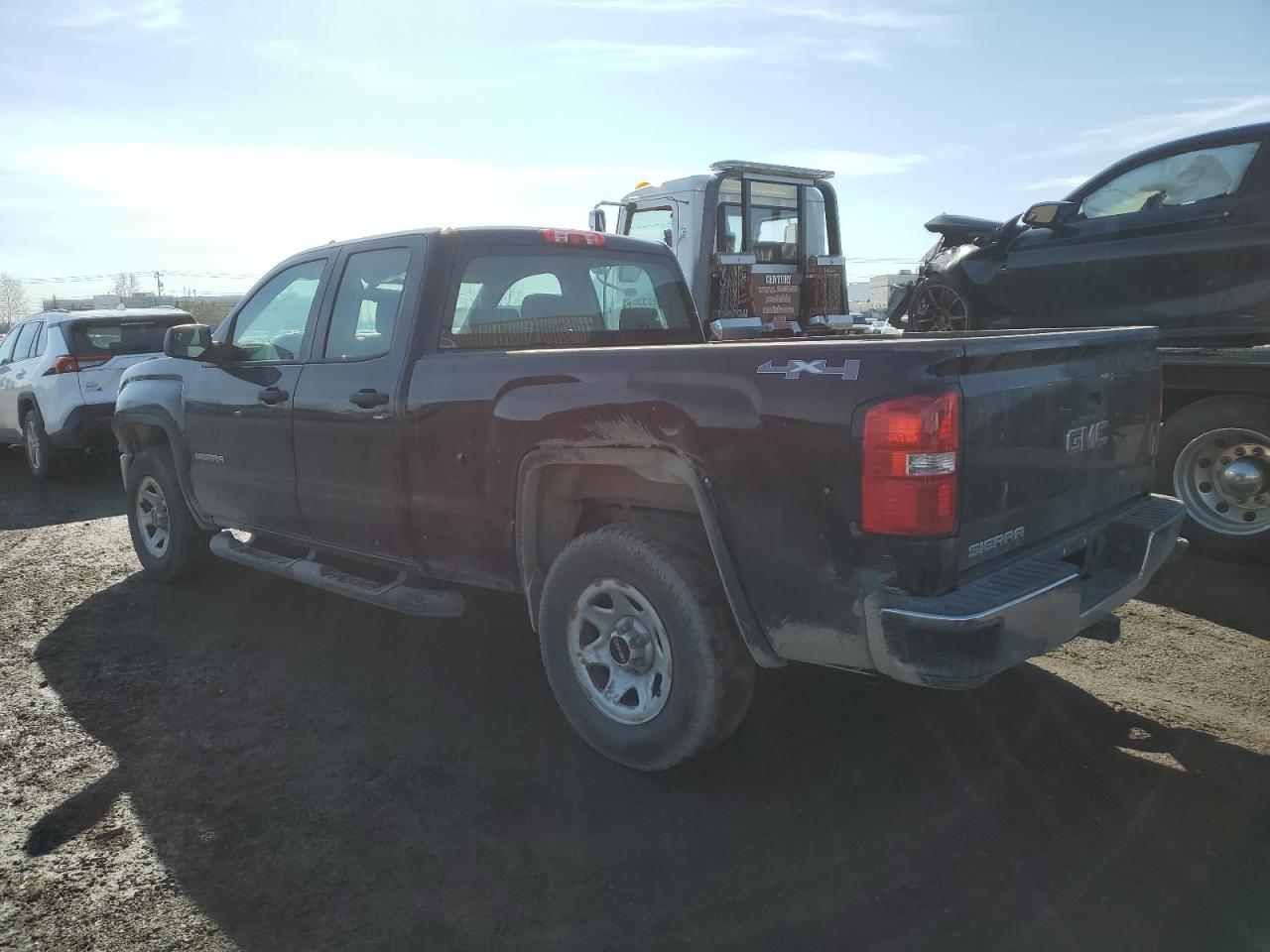 2015 GMC Sierra VIN 1GTV2TEH0FZ326742 Copart auction photo, front end / side damage thumbnail 2