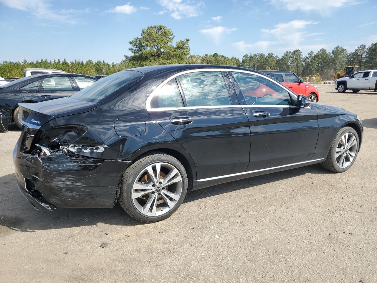 2018 Mercedes-Benz C-klasse VIN WDDWF4KB1JR409223 Copart auction photo, rear end damage thumbnail 3