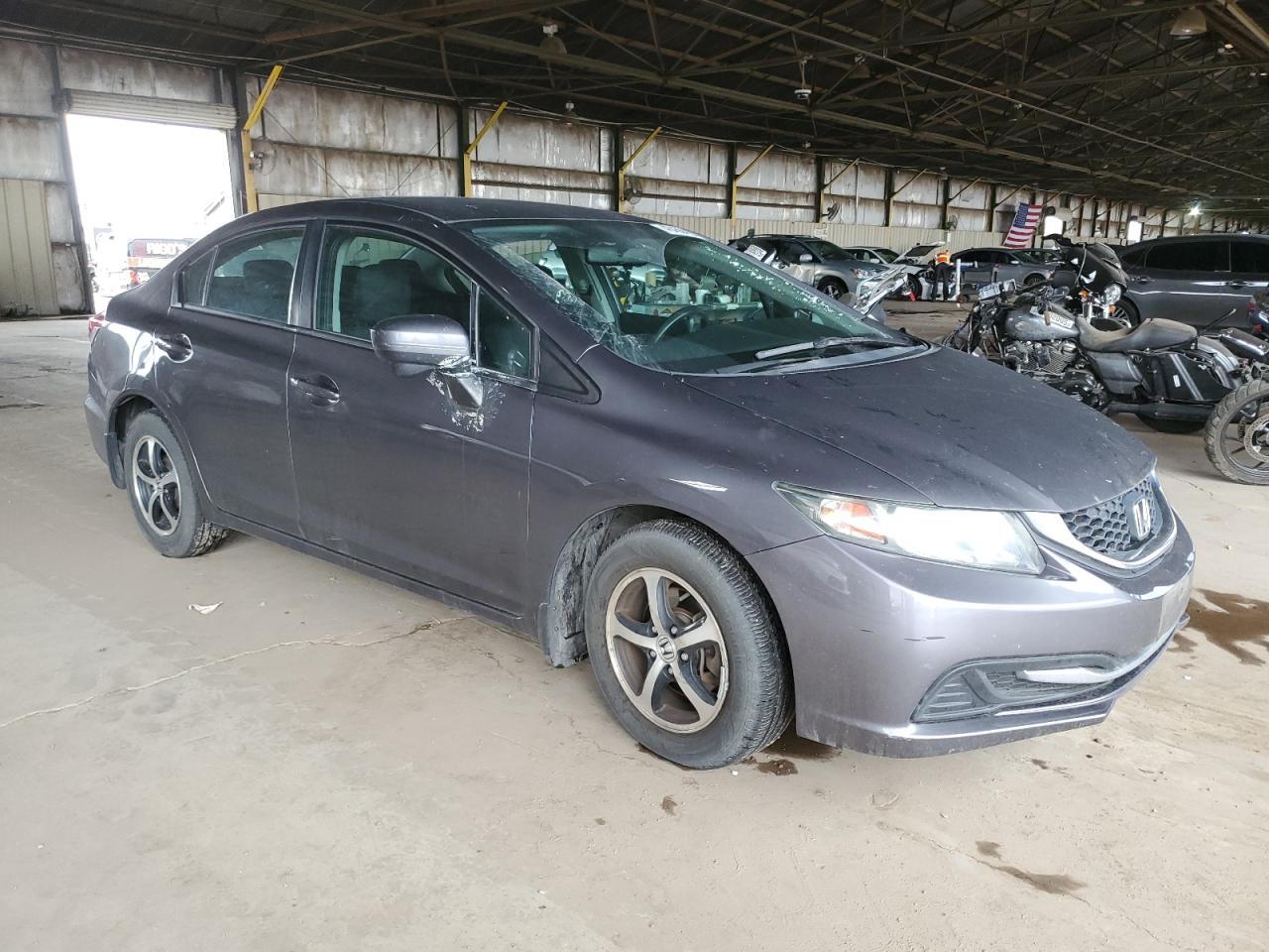 2015 Honda Civic VIN 19XFB2F75FE066578 Copart auction photo, normal wear damage thumbnail 4