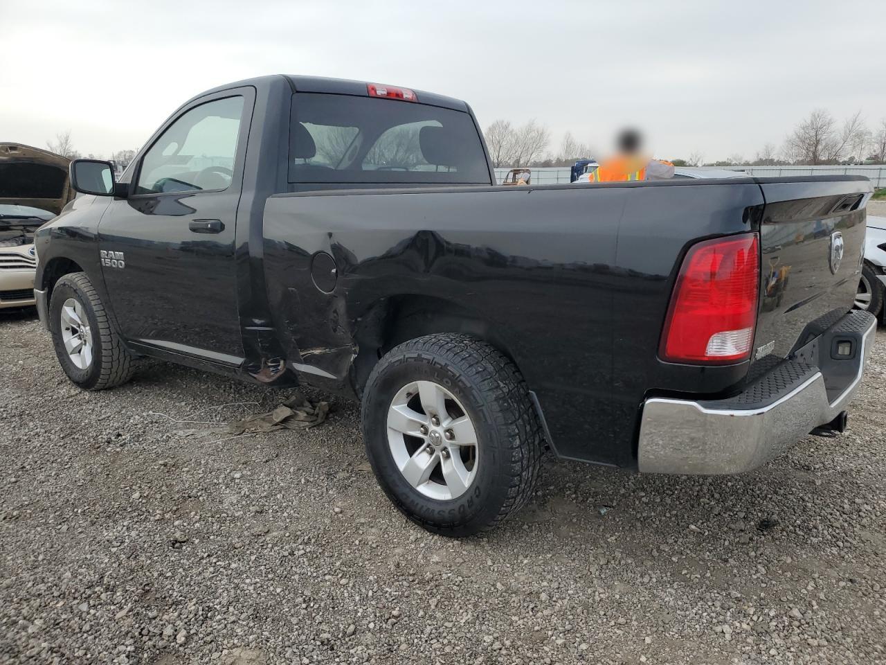 2015 RAM 1500 VIN 3C6JR6AG3FG522318 Copart auction photo, rear end / side damage thumbnail 2