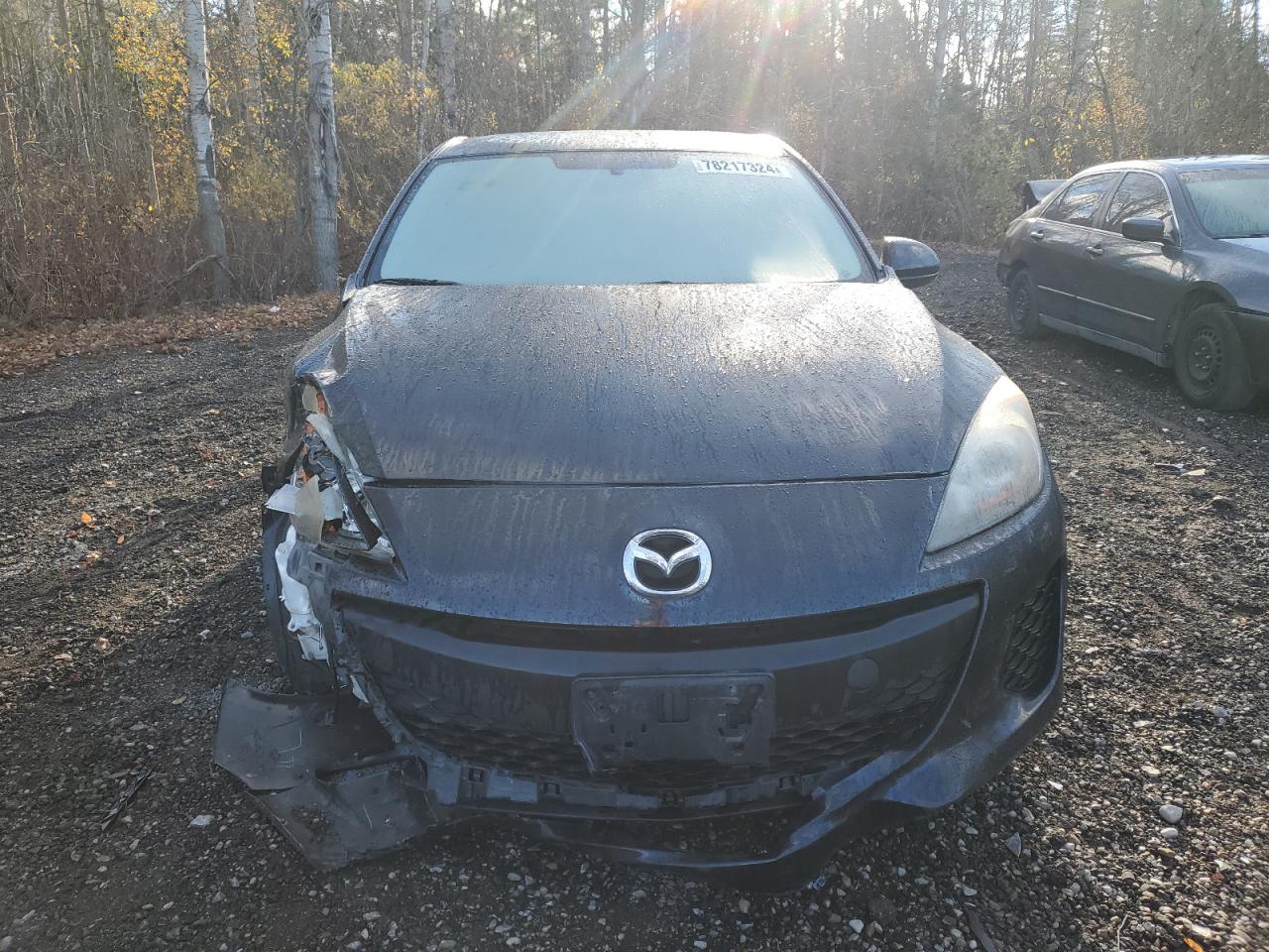 2013 Mazda 3 VIN JM1BL1UF7D1704961 Copart auction photo, front end / side damage thumbnail 5