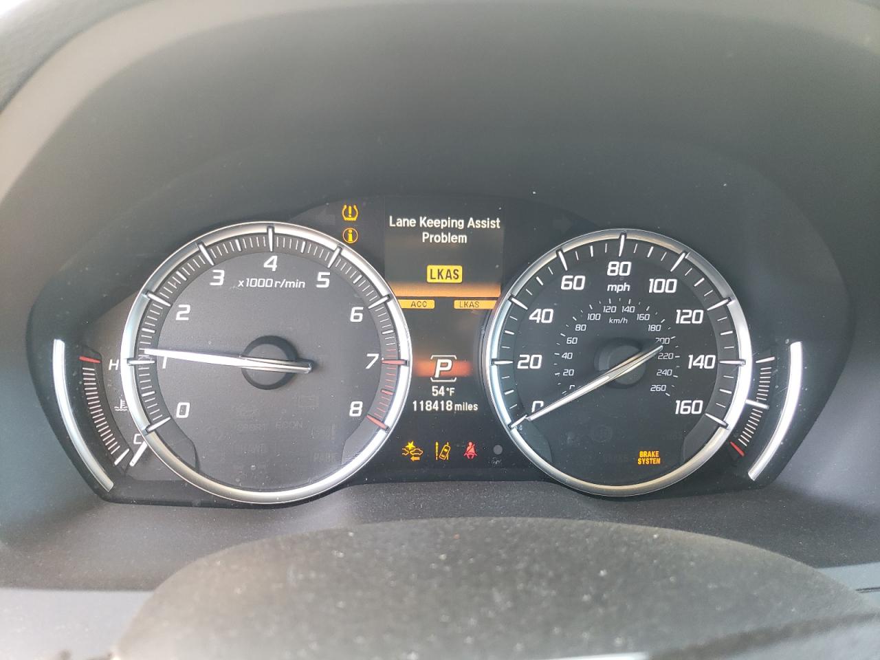 2017 Acura MDX VIN 5J8YD4H30HL008057 Copart auction photo, front end / side damage thumbnail 9