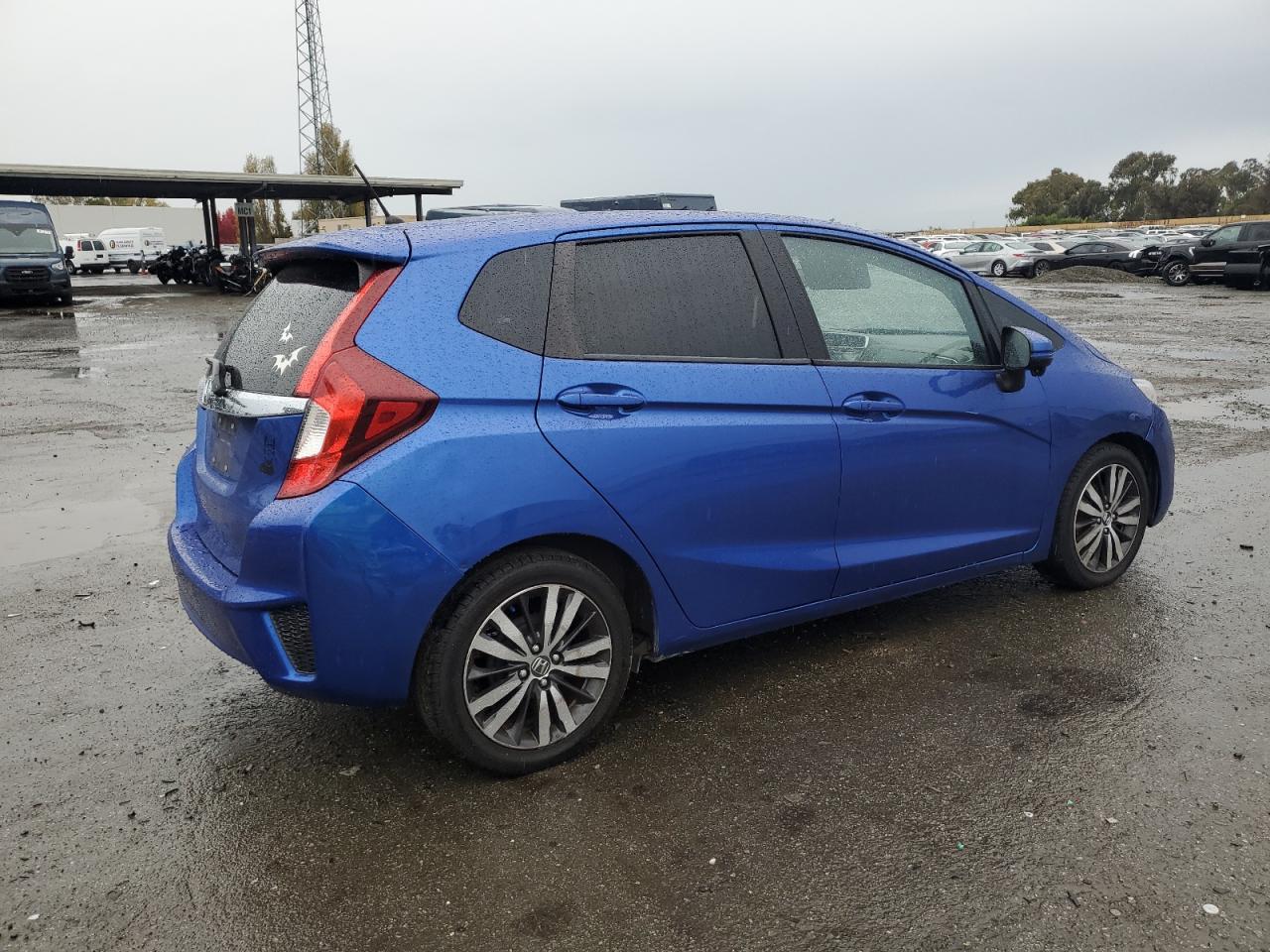 2015 Honda Fit VIN 3HGGK5H88FM745862 Copart auction photo, side damage thumbnail 3