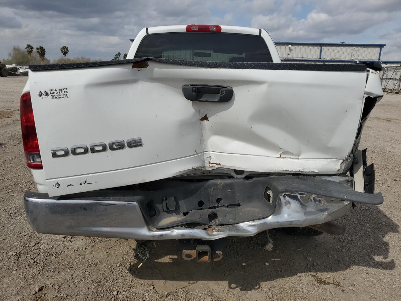 2003 Dodge RAM VIN 1D7HA18N83S156971 Copart auction photo, front end / rear end damage thumbnail 6