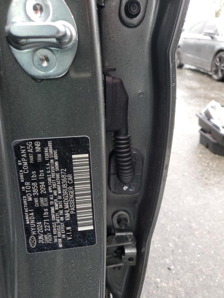 2024 Hyundai Elantra VIN KMHLM4DG3RU836872 Copart auction photo, rear end damage thumbnail 12