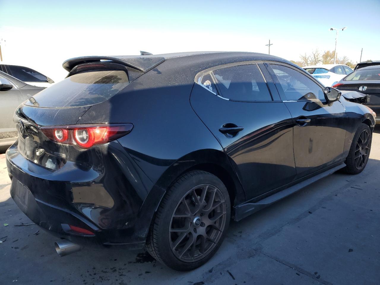 2022 Mazda 3 VIN JM1BPAML1N1503181 Copart auction photo, front end / minor dent/scratches damage thumbnail 3