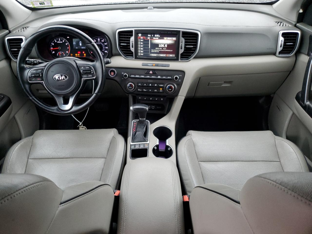 2017 KIA Sportage VIN KNDPNCAC5H7255370 Copart auction photo, front end / side damage thumbnail 8
