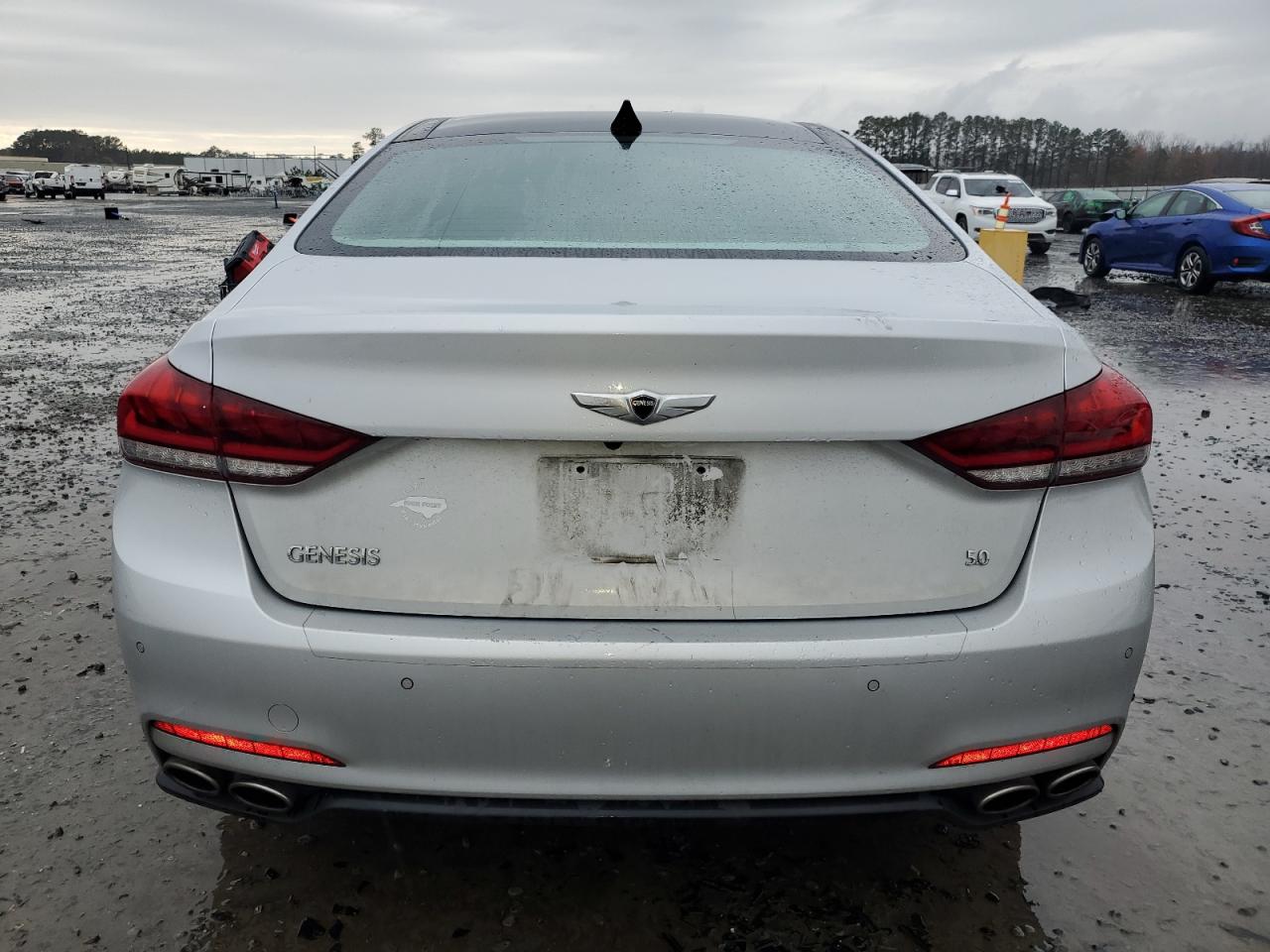 2015 Hyundai Genesis VIN KMHGN4JF0FU078138 Copart auction photo, front end damage thumbnail 6
