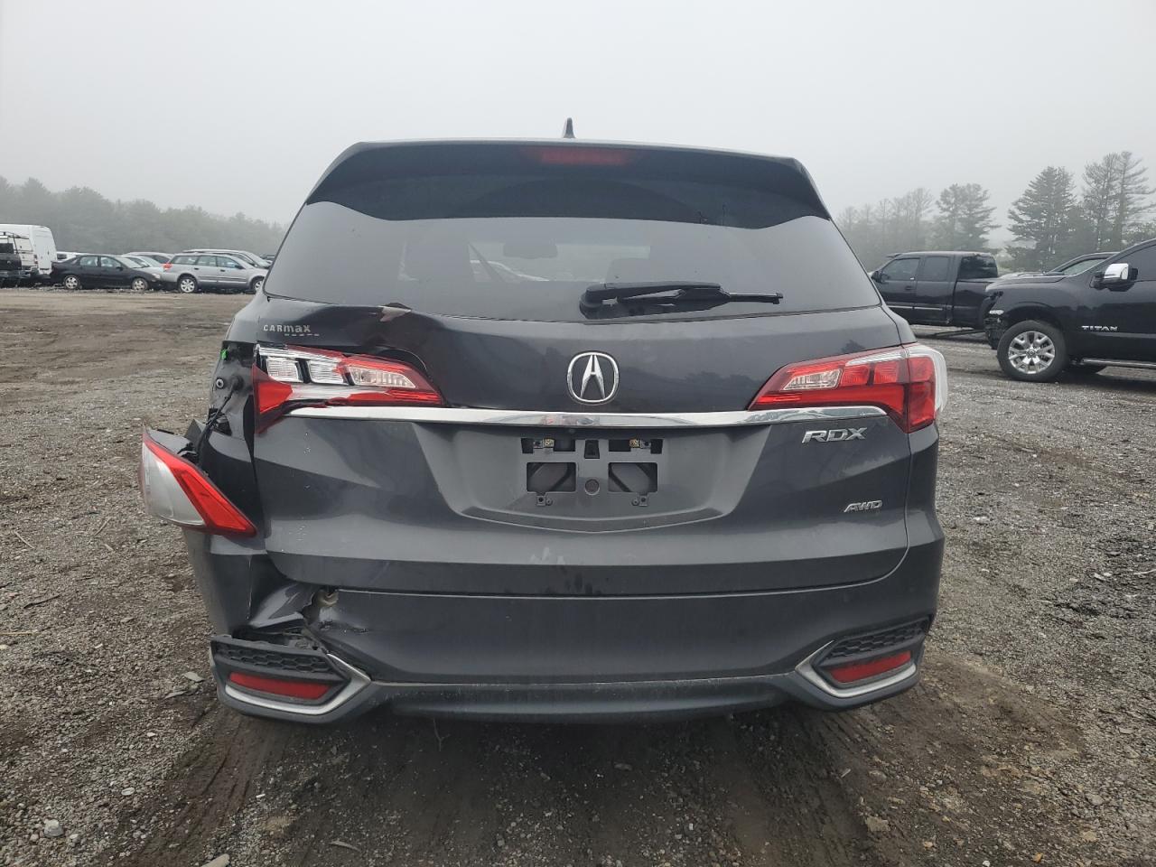 2016 Acura RDX VIN 5J8TB4H56GL021881 Copart auction photo, front end / rear end damage thumbnail 6