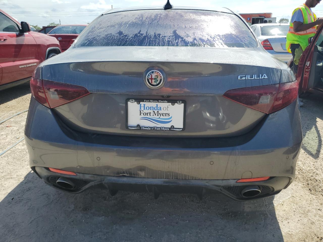 2017 Alfa Romeo Giulia VIN ZARFAECN2H7556914 Copart auction photo, water/flood damage thumbnail 6
