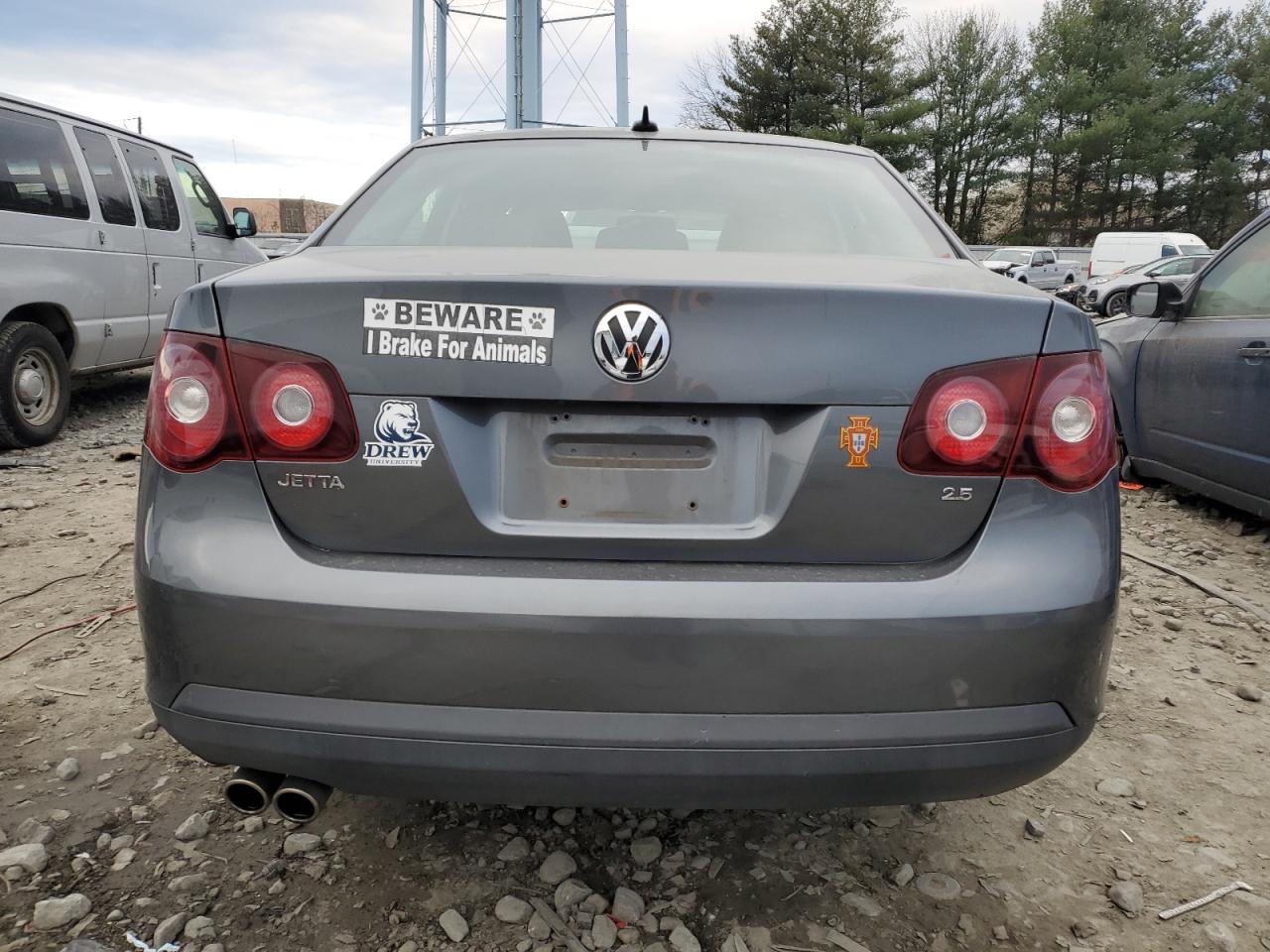 2009 Volkswagen Jetta VIN 3VWRM71K99M057101 Copart auction photo, frame damage damage thumbnail 6