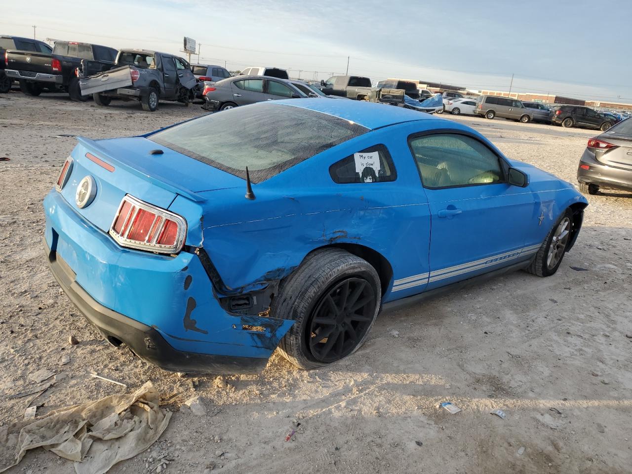 2010 Ford Mustang VIN 1ZVBP8ANXA5154536 Copart auction photo, all over damage thumbnail 3