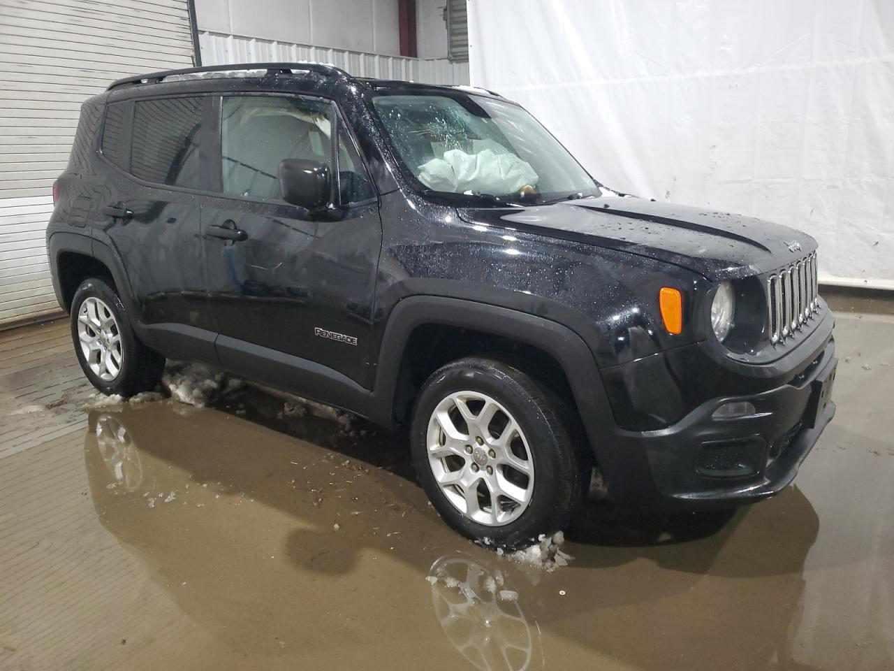 2018 Jeep Renegade VIN ZACCJBAB5JPJ41077 Copart auction photo, front end / side damage thumbnail 4