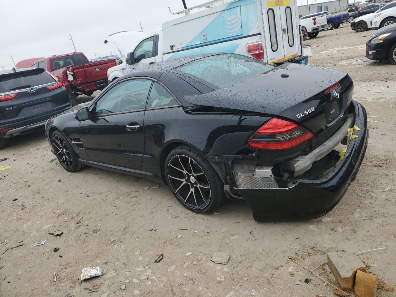2009 Mercedes-Benz SL-klasse VIN WDBSK71F39F152619 Copart auction photo, front end / rear end damage thumbnail 2