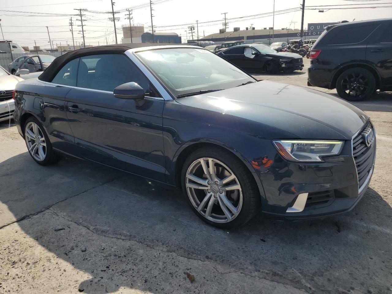 2018 Audi A3 VIN WAU78LFF5J1004476 Copart auction photo, vandalism damage thumbnail 4