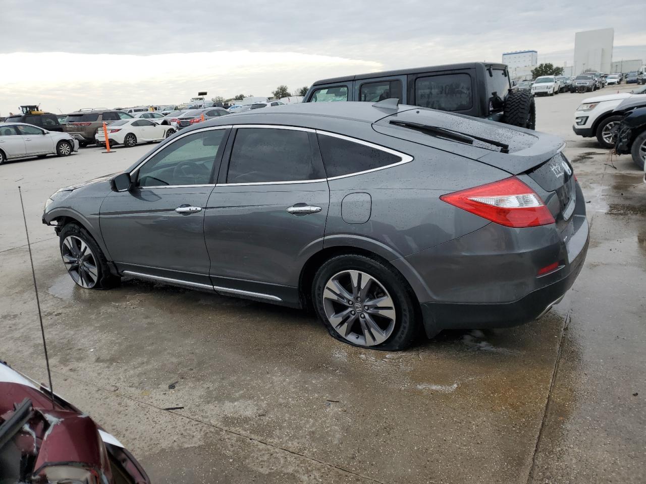 2014 Honda Crosstour VIN 5J6TF1H56EL000571 Copart auction photo, front end damage thumbnail 2