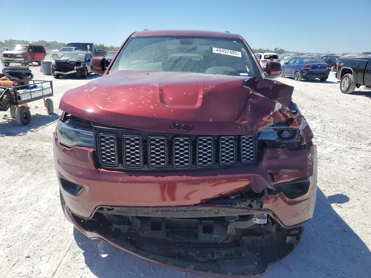 2020 Jeep Grand Cherokee VIN 1C4RJEAG3LC245763 Copart auction photo, front end damage thumbnail 5