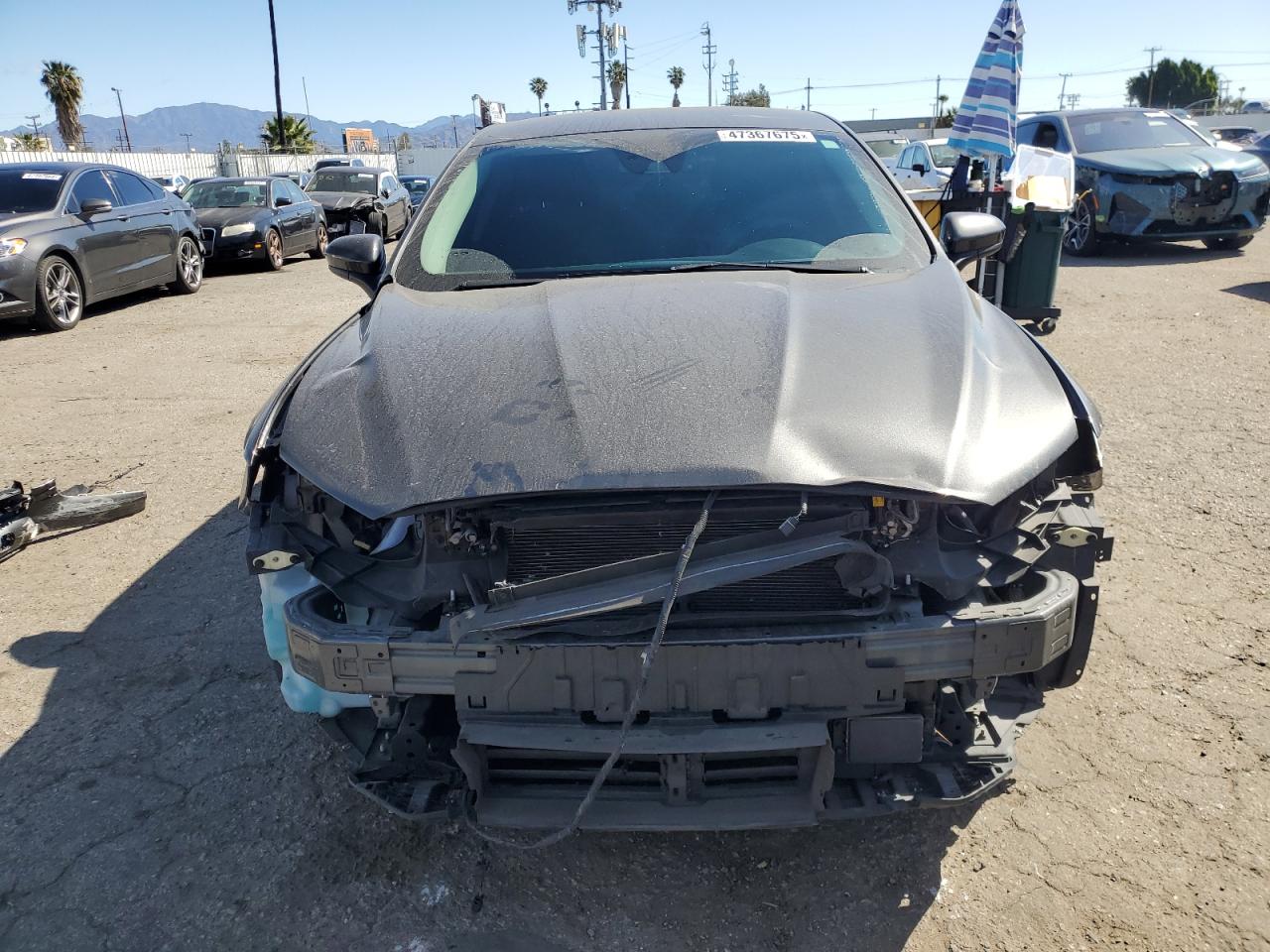 2019 Ford Fusion VIN 3FA6P0LU7KR208809 Copart auction photo, front end / minor dent/scratches damage thumbnail 5