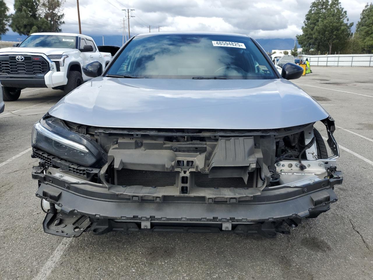 2022 Honda Civic VIN 2HGFE2F59NH549503 Copart auction photo, front end / rear end damage thumbnail 5