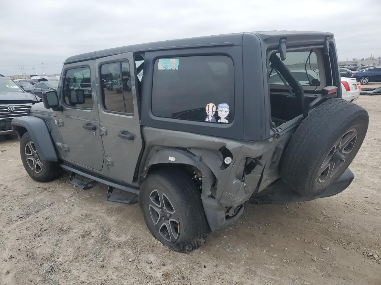 2020 Jeep Wrangler VIN 1C4HJXDG3LW117301 Copart auction photo, rear end / front end damage thumbnail 2