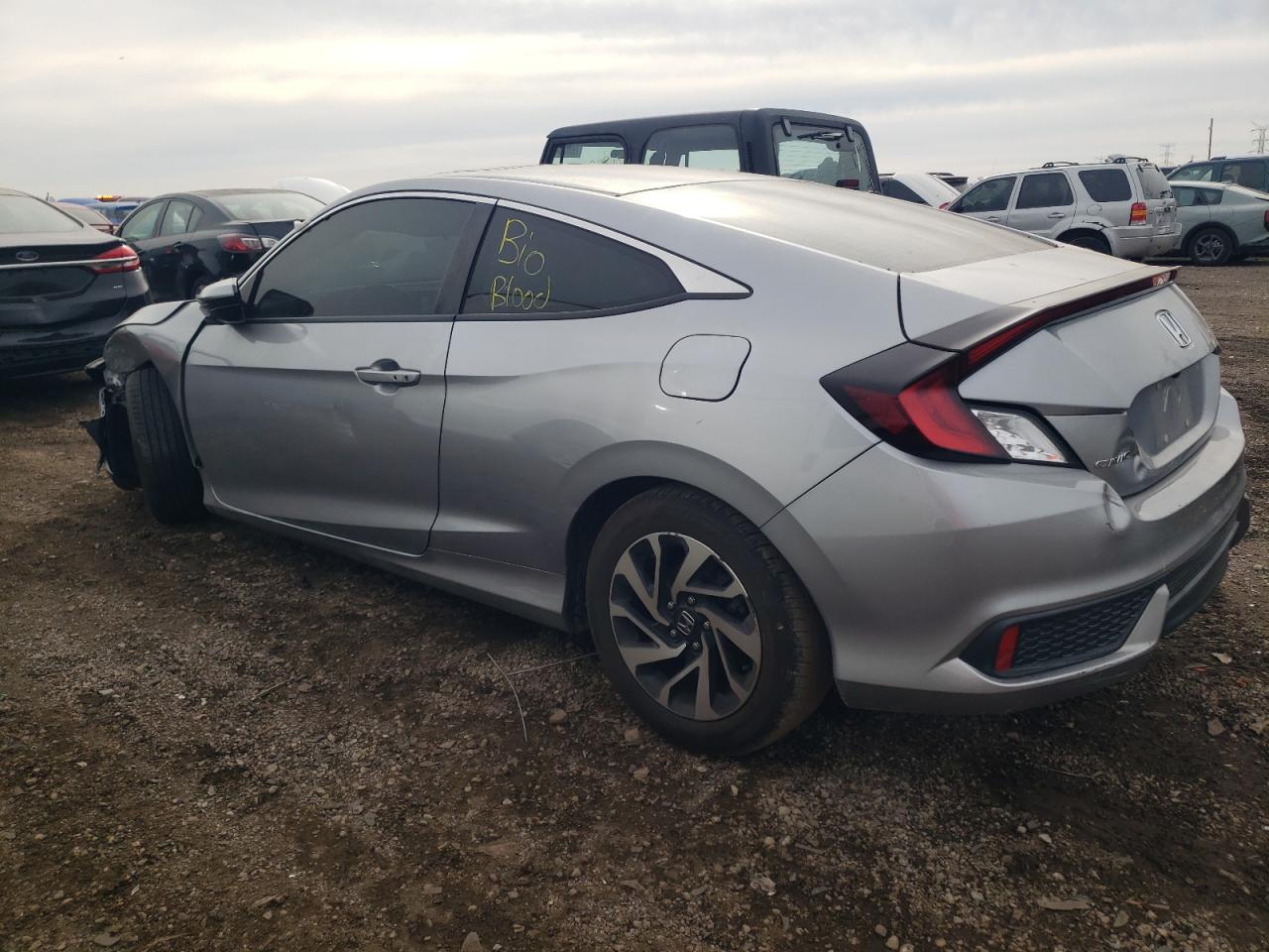 2018 Honda Civic VIN 2HGFC4B0XJH309396 Copart auction photo, front end / side damage thumbnail 2