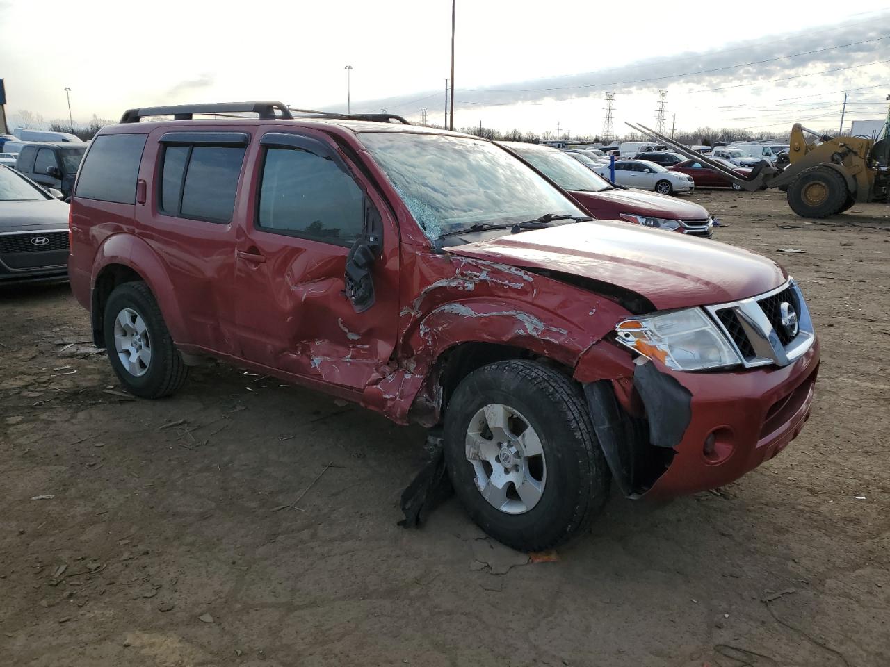2012 Nissan Pathfinder VIN 5N1AR1NB7CC613693 Copart auction photo, front end / side damage thumbnail 4
