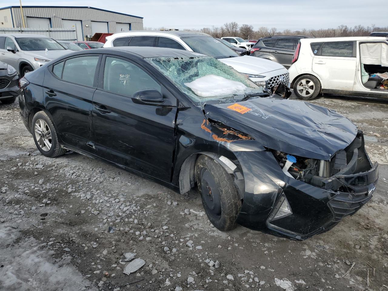 2020 Hyundai Elantra VIN 5NPD84LFXLH512986 Copart auction photo, all over damage thumbnail 4