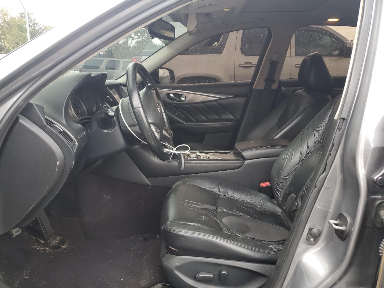 2014 Infiniti Q50 VIN JN1BV7AP1EM681691 Copart auction photo, front end / rear end damage thumbnail 7