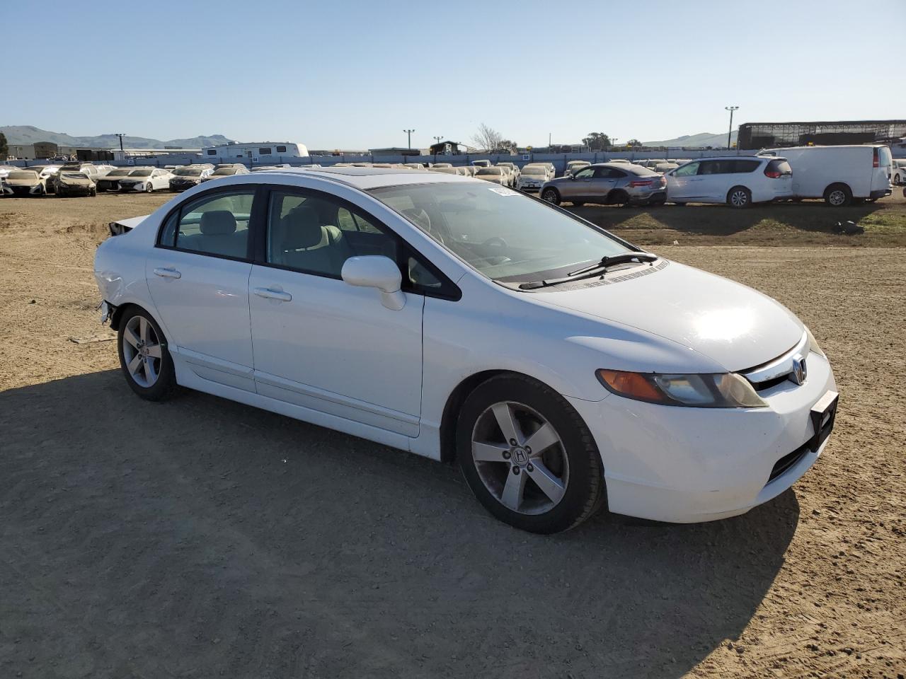 2007 Honda Civic VIN 1HGFA16887L003037 Copart auction photo, rear end damage thumbnail 4