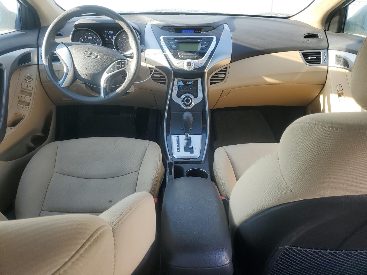 2012 Hyundai Elantra VIN 5NPDH4AE4CH132908 Copart auction photo, burn damage thumbnail 8