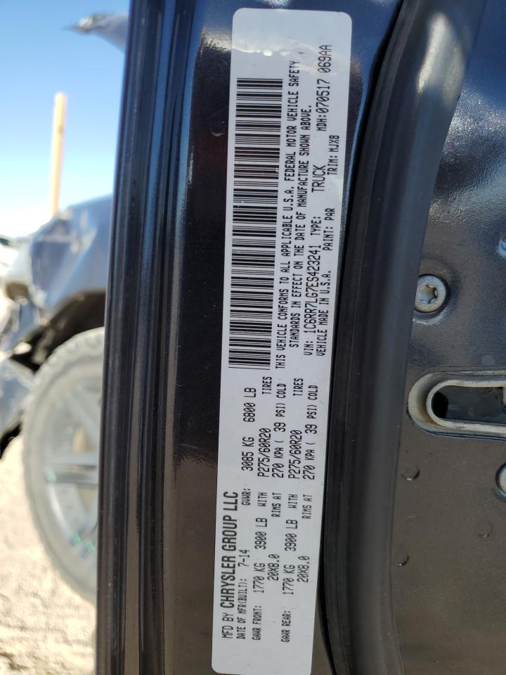 2014 RAM 1500 VIN 1C6RR7LG7ES423241 Copart auction photo, front end damage thumbnail 12