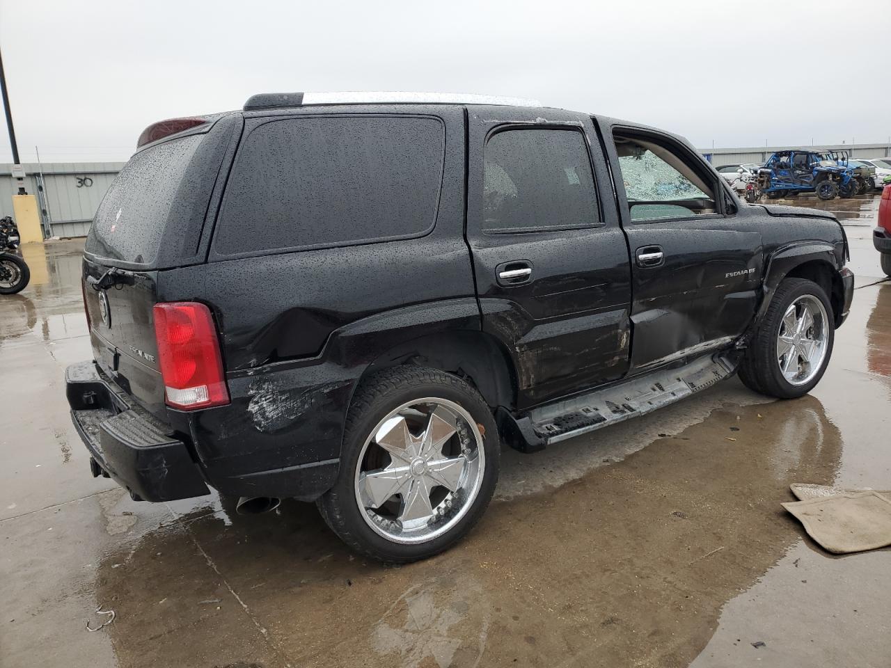 2002 Cadillac Escalade VIN 1GYEK63N22R102368 Copart auction photo, all over damage thumbnail 3