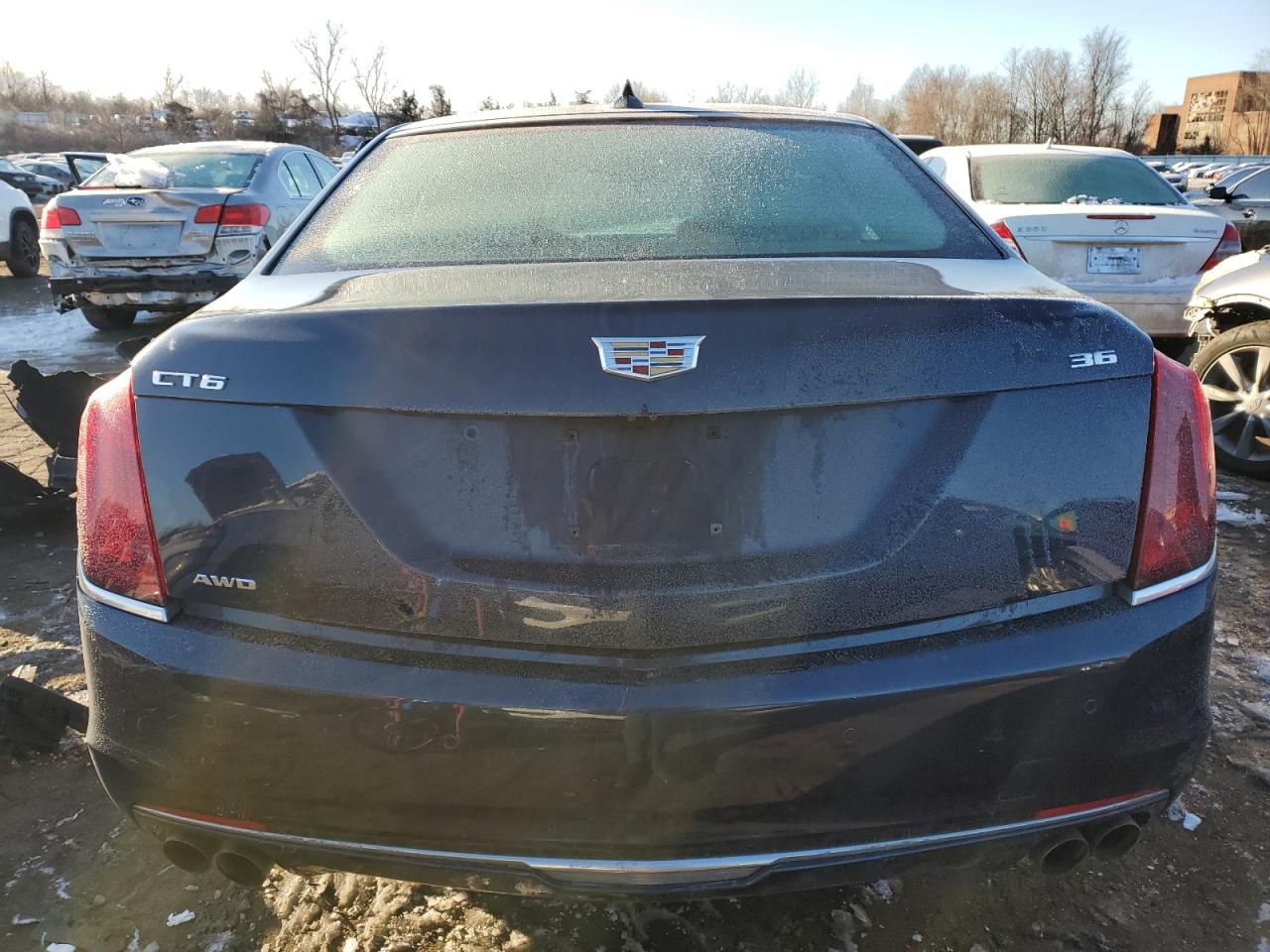 2017 Cadillac CT6 VIN 1G6KL5RS8HU201704 Copart auction photo, front end / side damage thumbnail 6