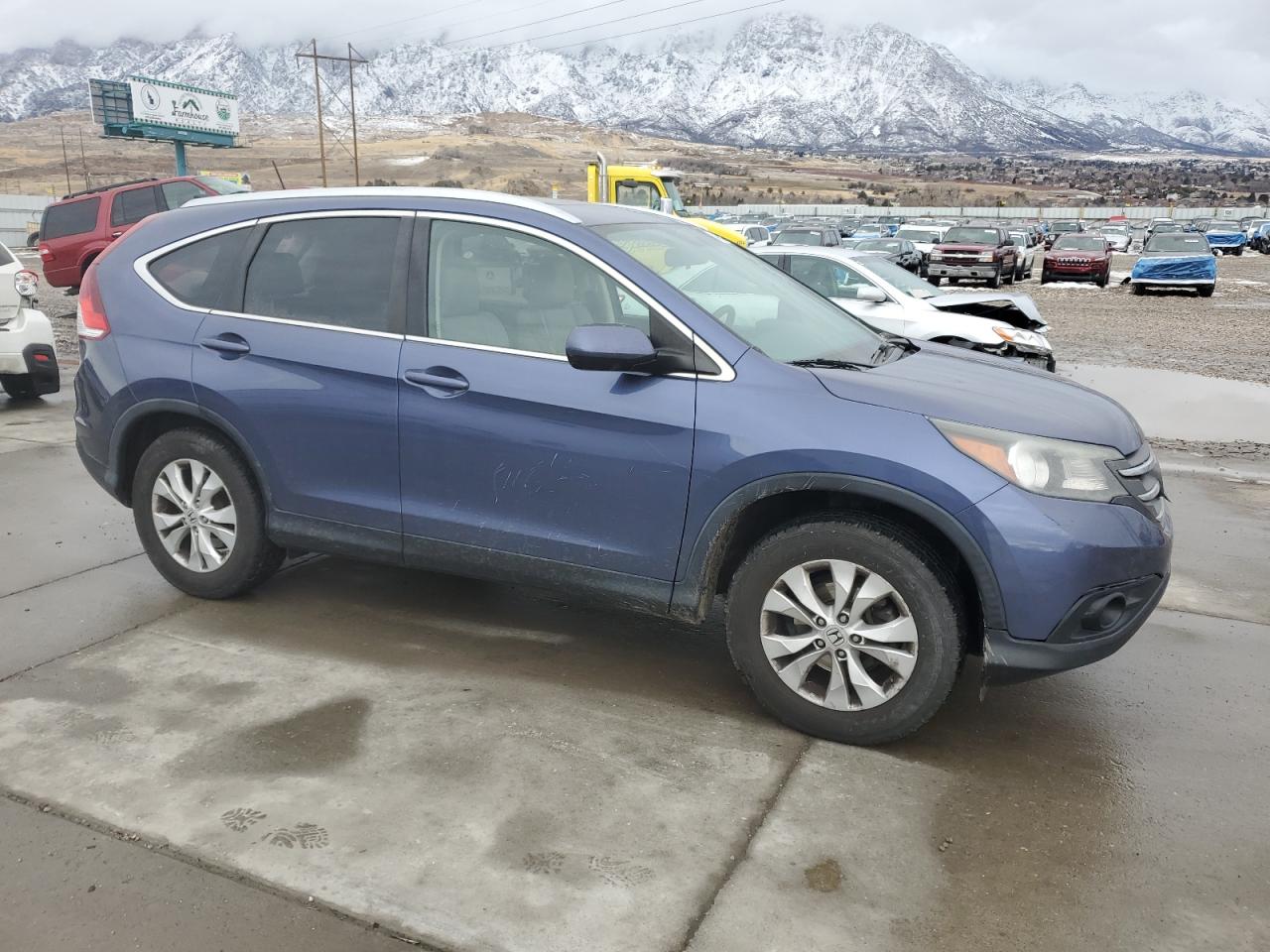 2013 Honda CR-V VIN 2HKRM4H70DH616715 Copart auction photo, rear end / front end damage thumbnail 4