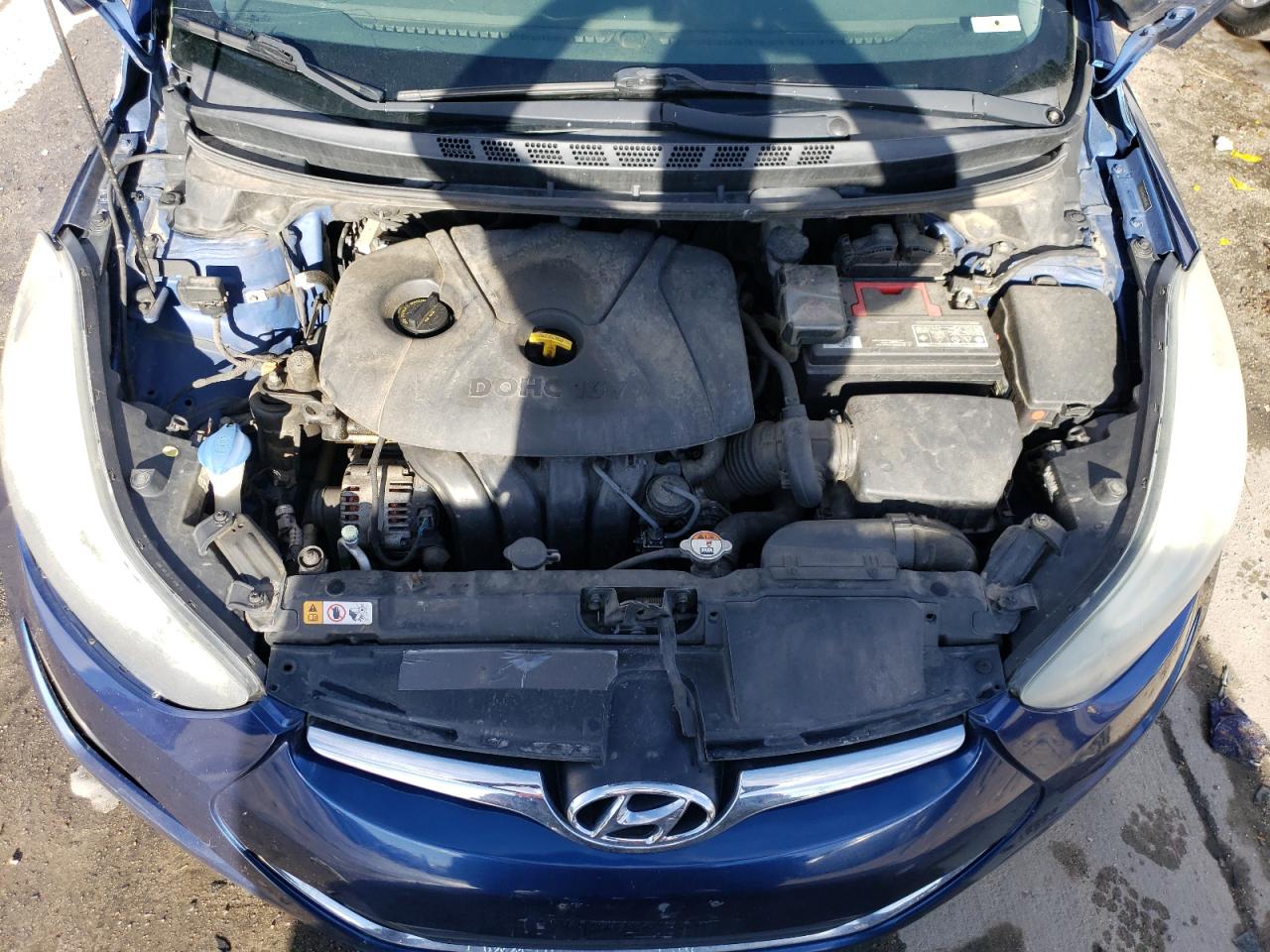 2015 Hyundai Elantra VIN 5NPDH4AE2FH571173 Copart auction photo, side / hail damage thumbnail 11