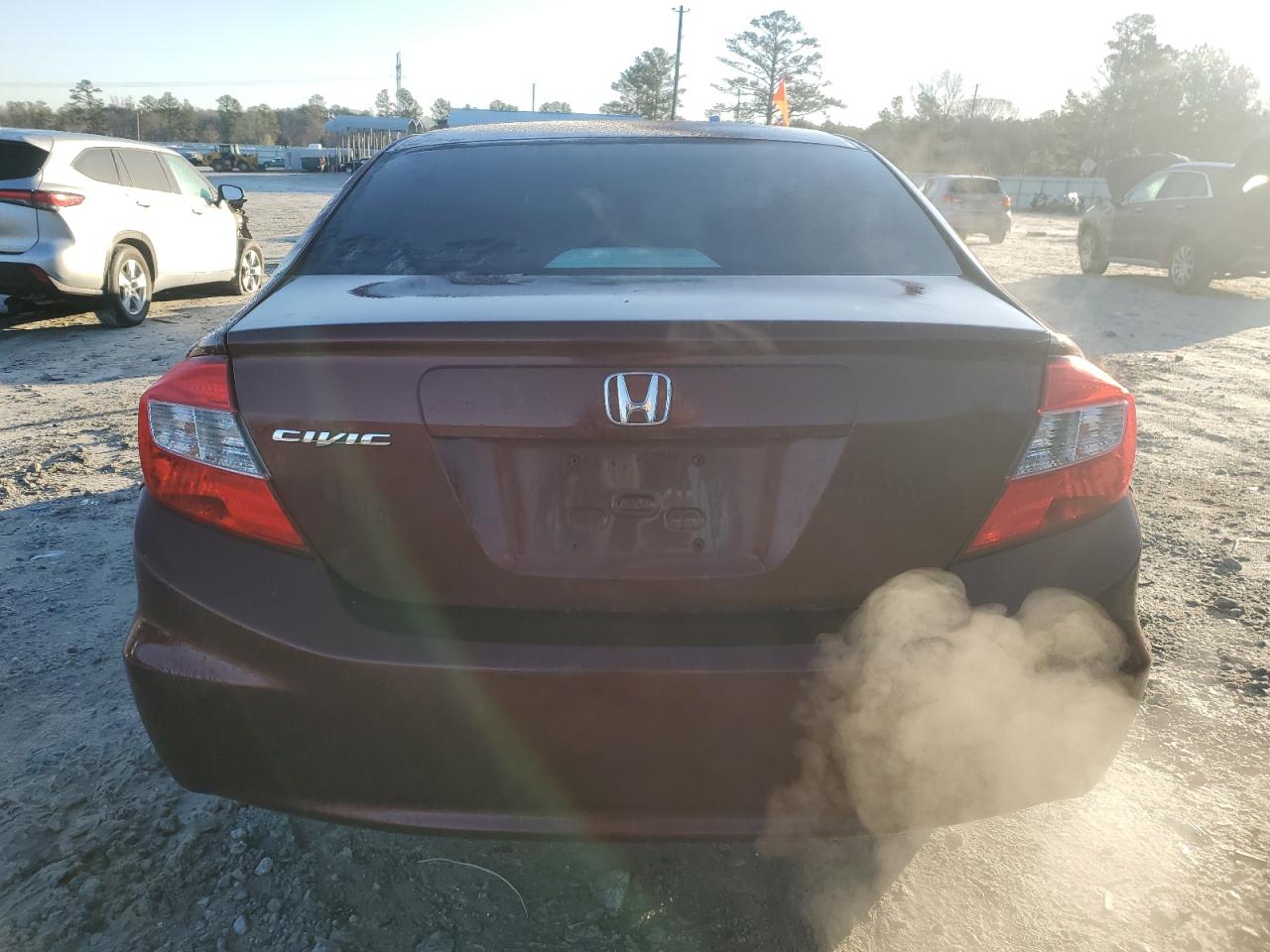 2012 Honda Civic VIN 19XFB2F50CE072038 Copart auction photo, front end damage thumbnail 6