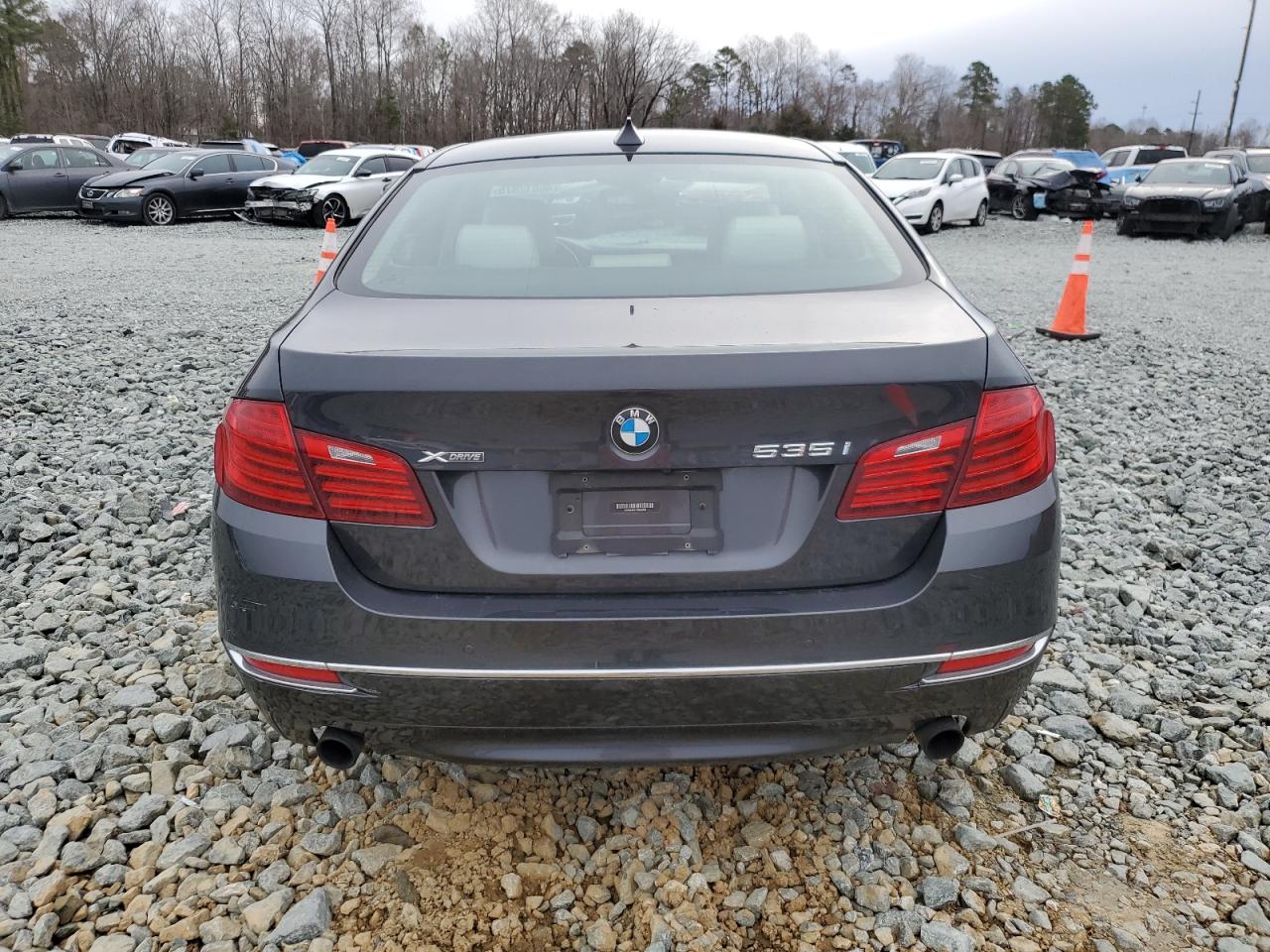 2014 BMW 5er VIN WBA5B3C57ED533422 Copart auction photo, front end damage thumbnail 6