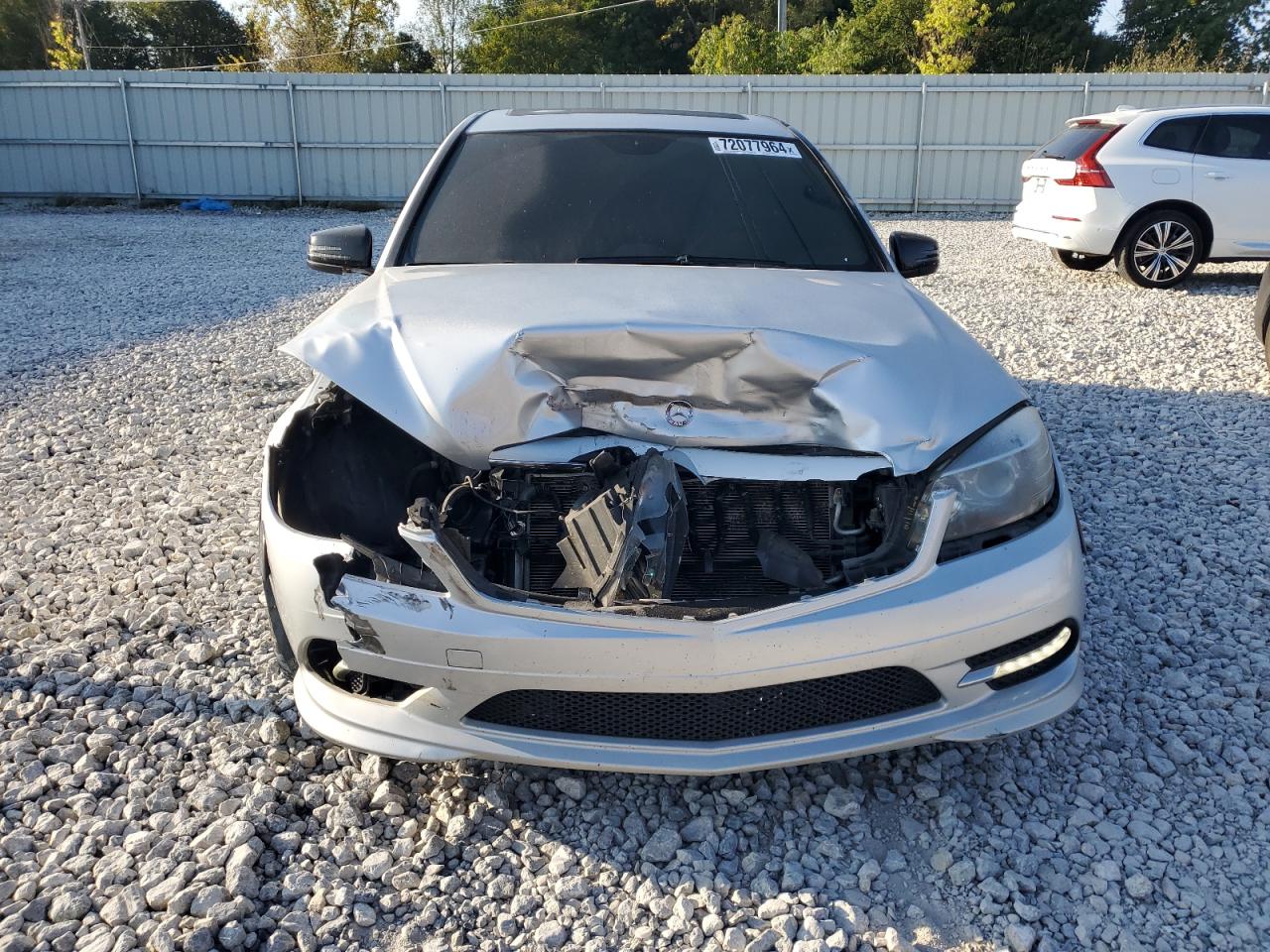 2011 Mercedes-Benz C-klasse VIN WDDGF8BBXBR159638 Copart auction photo, front end damage thumbnail 5