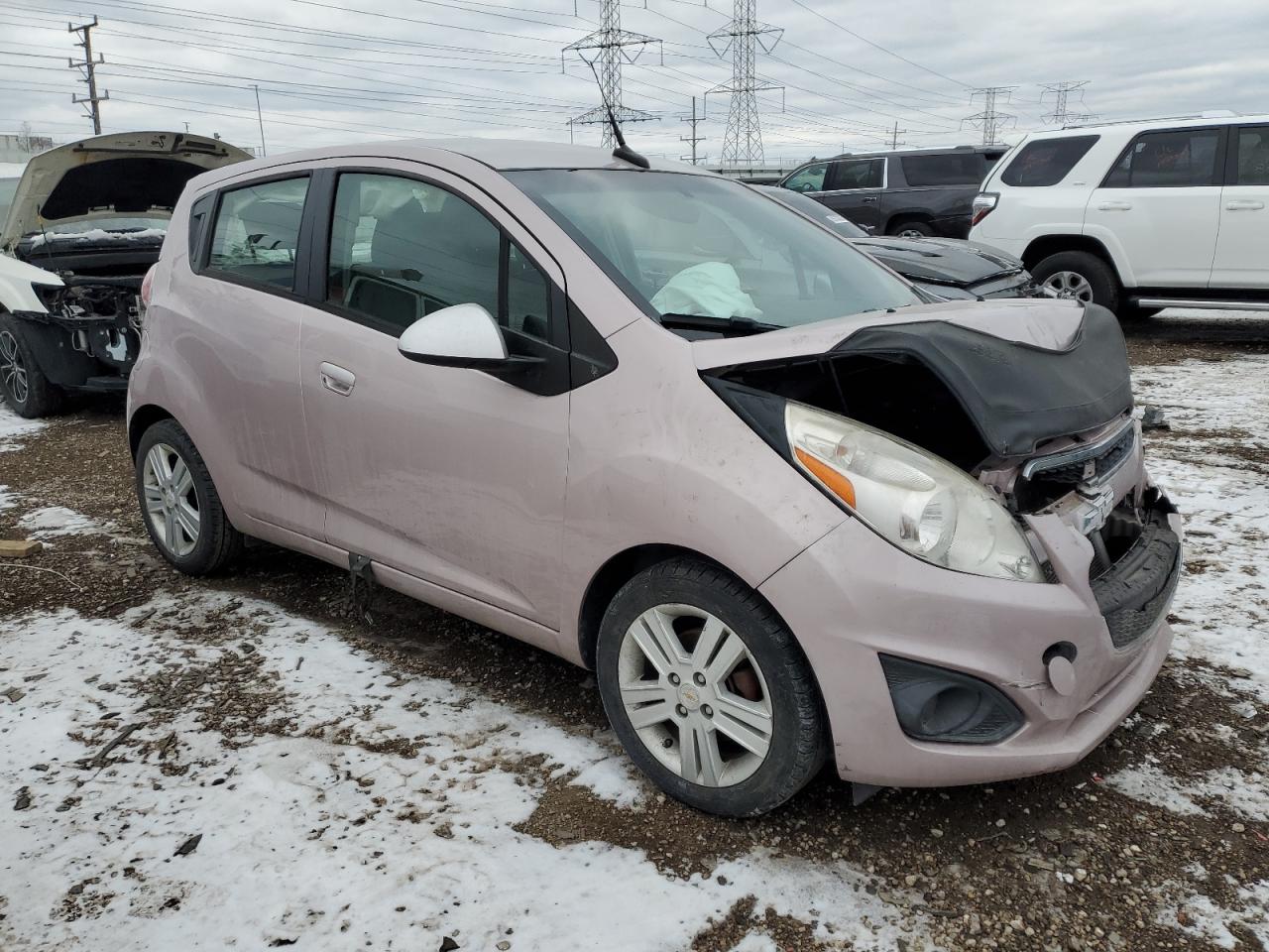 2013 Chevrolet Spark VIN KL8CD6S97DC503845 Copart auction photo, front end damage thumbnail 4
