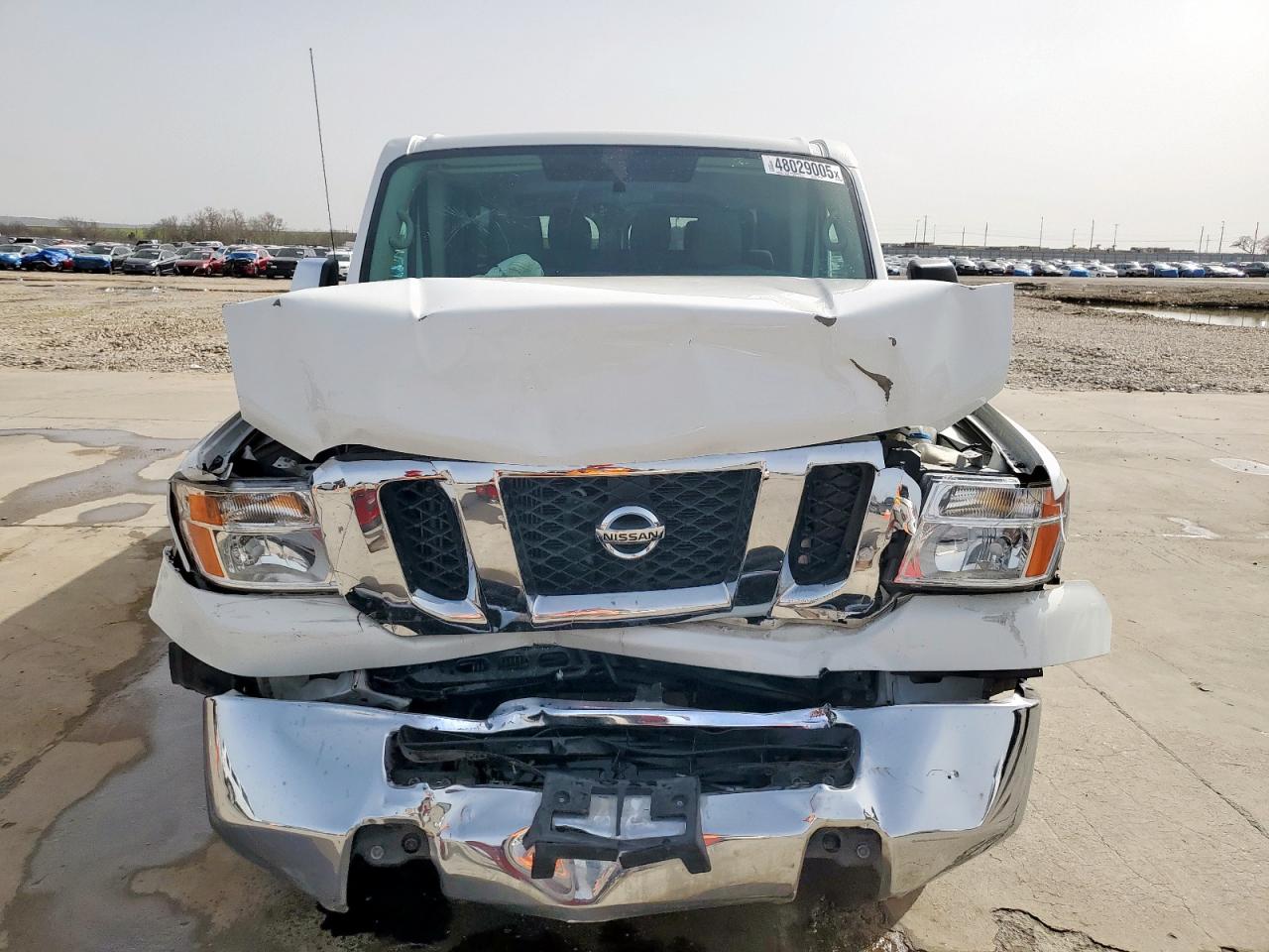 2018 Nissan NV VIN 5BZBF0AA0JN851198 Copart auction photo, front end damage thumbnail 5