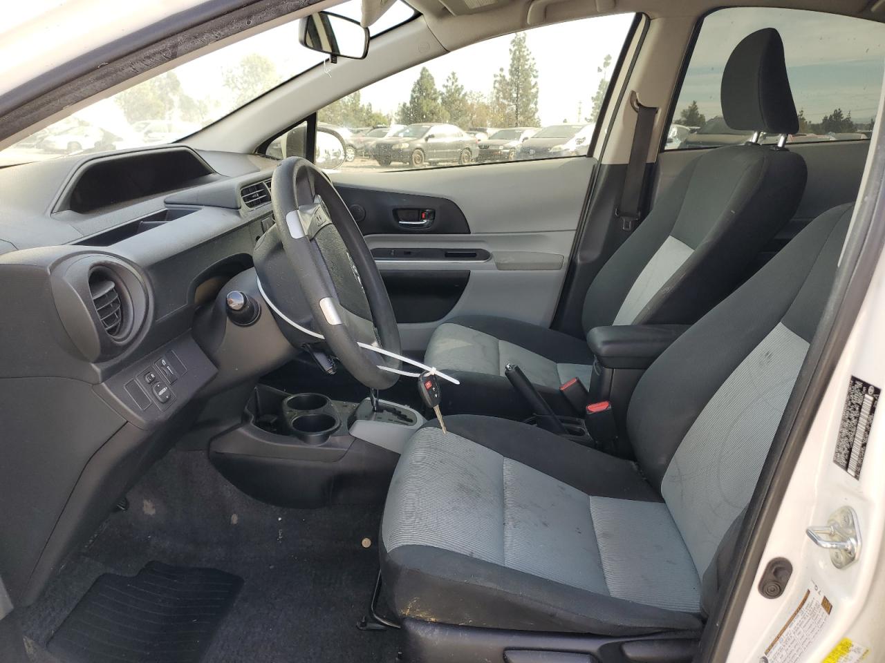 2014 Toyota Prius VIN JTDKDTB36E1571161 Copart auction photo, front end / undercarriage damage thumbnail 7