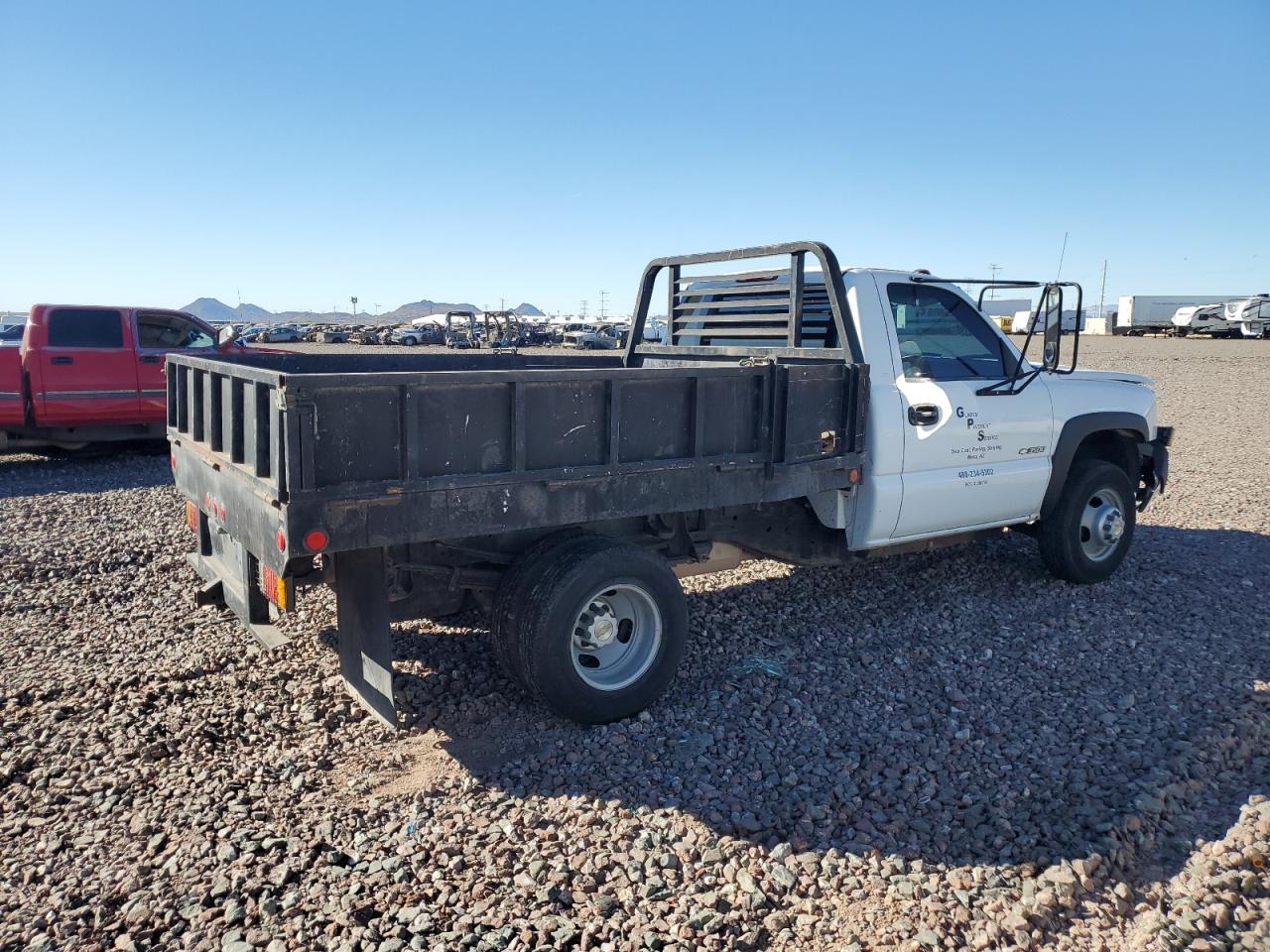 2003 Chevrolet Silverado VIN 1GBJC34U63E201813 Copart auction photo, front end / all over damage thumbnail 3