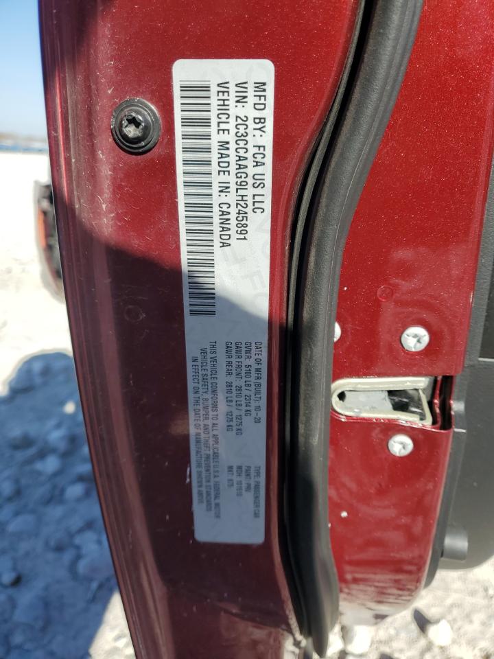 2020 Chrysler 300 VIN 2C3CCAAG9LH245891 Copart auction photo, all over damage thumbnail 13